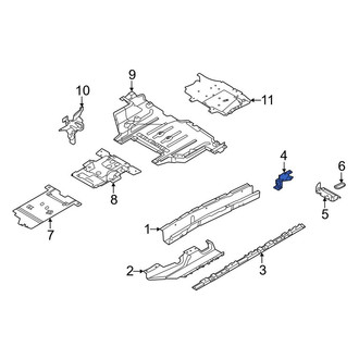 Land Rover OE - Rear Left Floor Side Rail Bracket