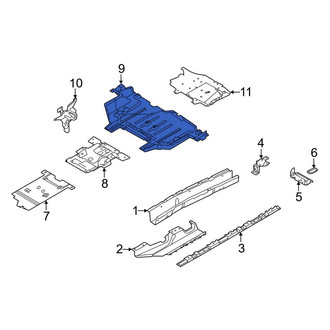 Land Rover OE - Rear Floor Pan Splash Shield