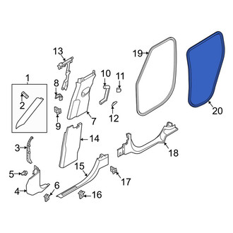 Land Rover OE - Rear Inner Door Seal