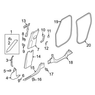 Land Rover OE - Pillars, Rocker & Floor - Interior Trim (X 2 Doors)