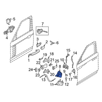 Land Rover OE - Front Left Door Latch Assembly