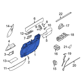 Land Rover OE - Front Right Lower Inner Door Interior Trim Panel