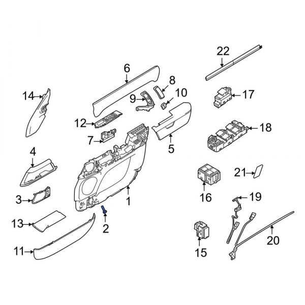 Door Interior Trim Panel Screw