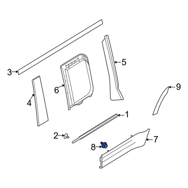 Door Molding Clip