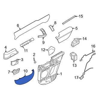 Land Rover OE - Center Right Door Trim Panel Pocket