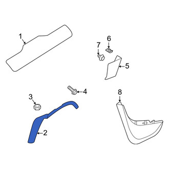 Land Rover OE - Front Right Wheel Arch Molding