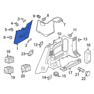 Land Rover OE - Right Body C-Pillar Trim Panel