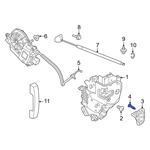 Door Lock Striker Plate Screw