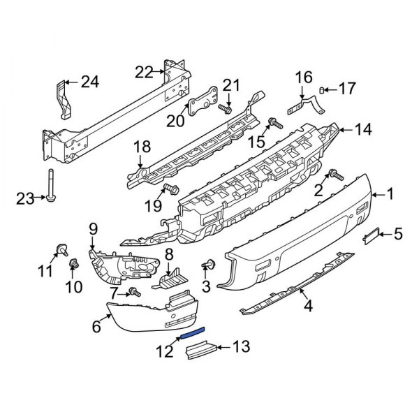 Bumper Cover Spacer Panel