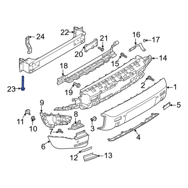 Bumper Impact Bar Bolt