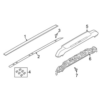 Land Rover OE - Roof - Exterior Trim (2 Doors)