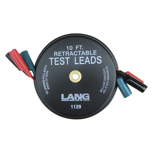 Lang Tools® - Three Wires Retractable Test Leads with Insulated Alligator Clips