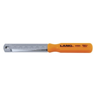 Lang Tools® - 0.020" to 0.080" and 0.060 to 2.00 mm E-Z Grip Ramp-Type Spark Plug Gauge