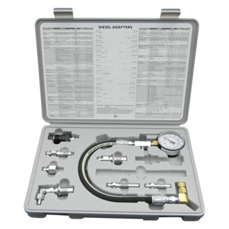 Lang Tools® - 0 to 1000 psi Analog Diesel Compression Tester Set