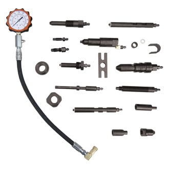 Lang Tools® - 15-piece Analog Diesel Compression Test Set