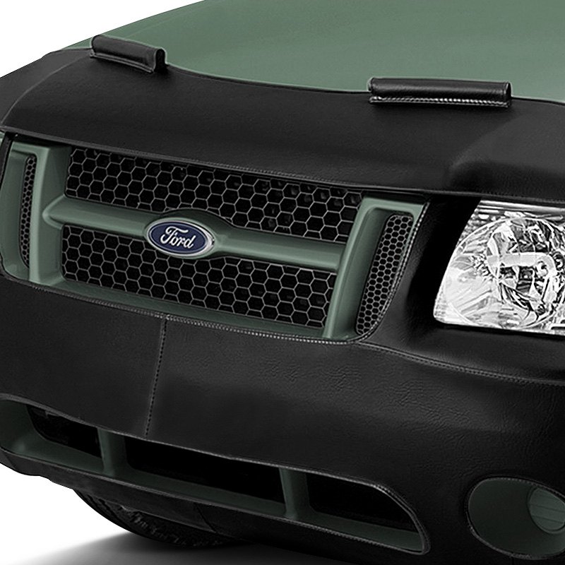 Vinyl, Black Lebra Covercraft Custom Fit Front End Cover for Hyundai Accent 