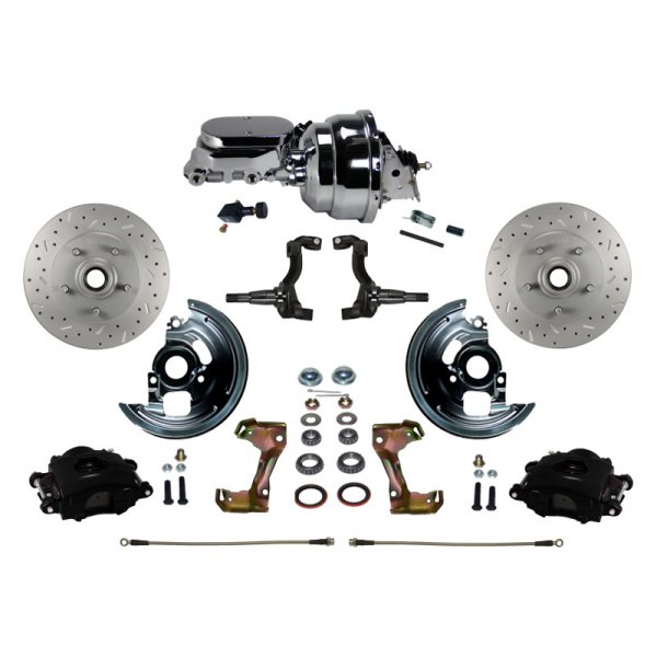  LEED Brakes® - Drilled and Slotted Front Disc Brake Conversion Kit