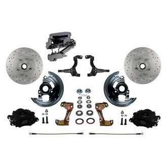 LEED Brakes® - Drilled and Slotted Front Disc Brake Conversion Kit