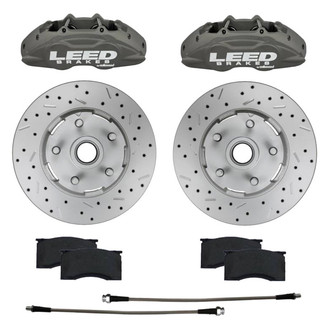 LEED Brakes® - Drilled and Slotted Front Disc Brake Conversion Kit