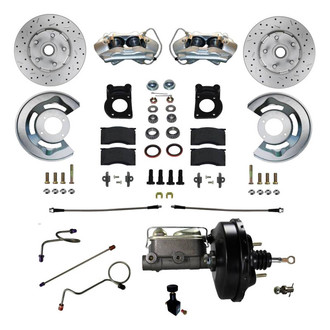 LEED Brakes® - Drilled and Slotted Front Disc Brake Conversion Kit