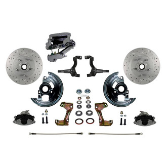 LEED Brakes® - Drilled and Slotted Front Disc Brake Conversion Kit