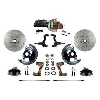 LEED Brakes® - Drilled and Slotted Front Disc Brake Conversion Kit