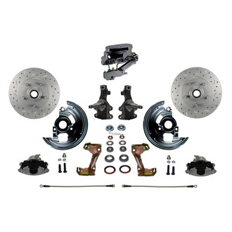 LEED Brakes® - Drilled and Slotted Front Disc Brake Conversion Kit