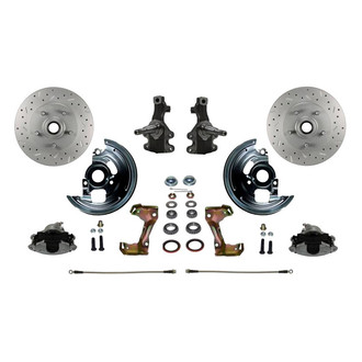 LEED Brakes® - Drilled and Slotted Front Disc Brake Conversion Kit