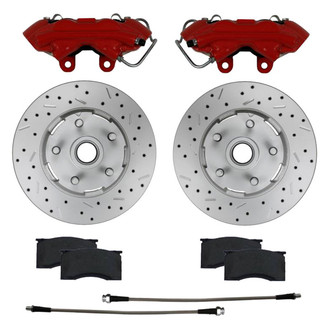 LEED Brakes® - Drilled and Slotted Front Disc Brake Conversion Kit
