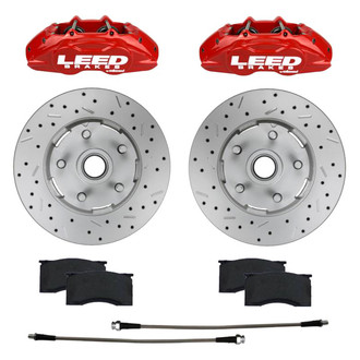 LEED Brakes® - Drilled and Slotted Front Disc Brake Conversion Kit