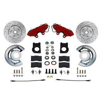 LEED Brakes® - Drilled and Slotted Front Disc Brake Conversion Kit