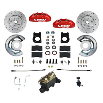 LEED Brakes® - Drilled and Slotted Front Disc Brake Conversion Kit