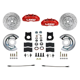 LEED Brakes® - Drilled and Slotted Front Disc Brake Conversion Kit
