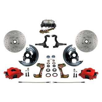 LEED Brakes® - Drilled and Slotted Front Disc Brake Conversion Kit