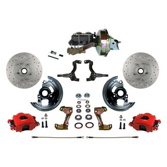 LEED Brakes® - Drilled and Slotted Front Disc Brake Conversion Kit