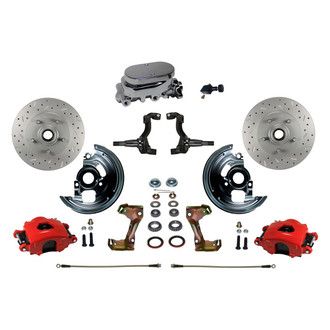 LEED Brakes® - Drilled and Slotted Front Disc Brake Conversion Kit