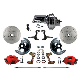 LEED Brakes® - Drilled and Slotted Front Disc Brake Conversion Kit
