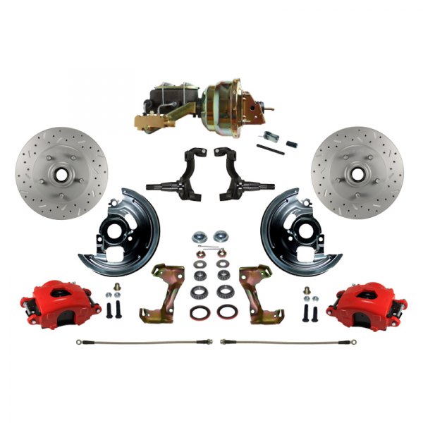  LEED Brakes® - Drilled and Slotted Front Disc Brake Conversion Kit