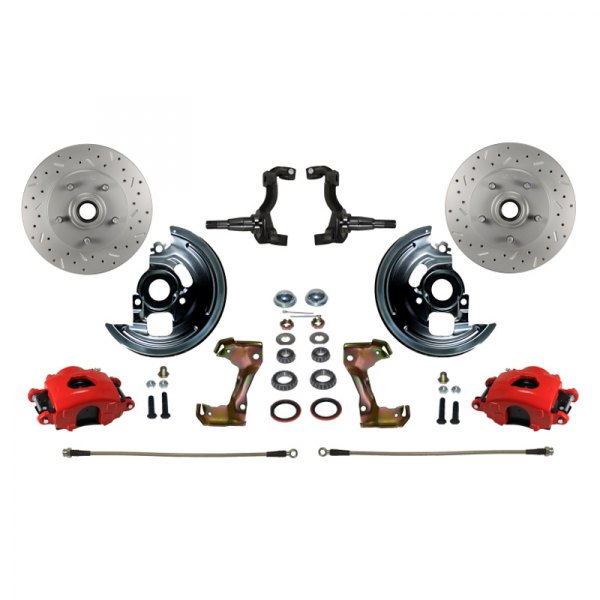  LEED Brakes® - Drilled and Slotted Front Disc Brake Conversion Kit