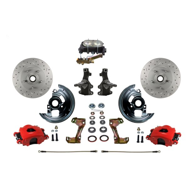  LEED Brakes® - Drilled and Slotted Front Disc Brake Conversion Kit