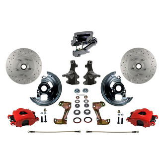 LEED Brakes® - Drilled and Slotted Front Disc Brake Conversion Kit