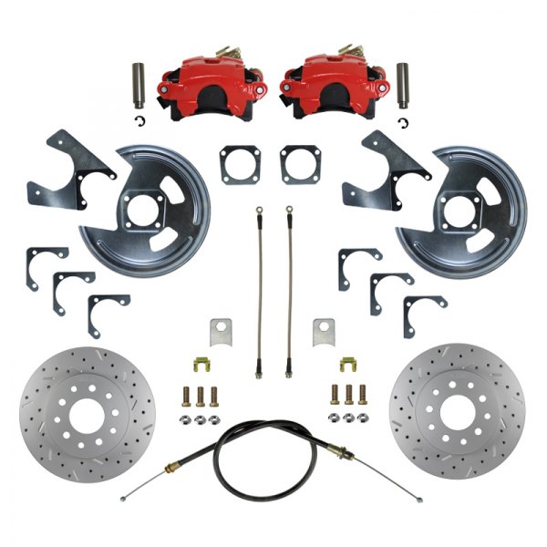  LEED Brakes® - Drilled and Slotted Rear Disc Brake Conversion Kit