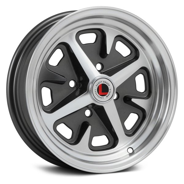 LEGENDARY WHEELS® - MAGNUM 400 Charcoal with Machined Face