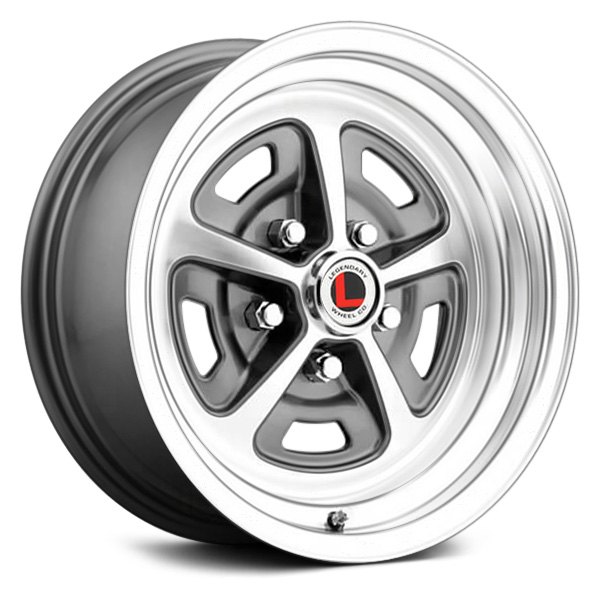 LEGENDARY WHEELS® - MAGNUM 500 Charcoal with Machined Face