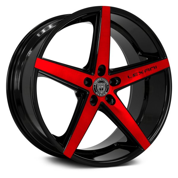 LEXANI® - R-FOUR 1PC Gloss Black with Brushed Red Face