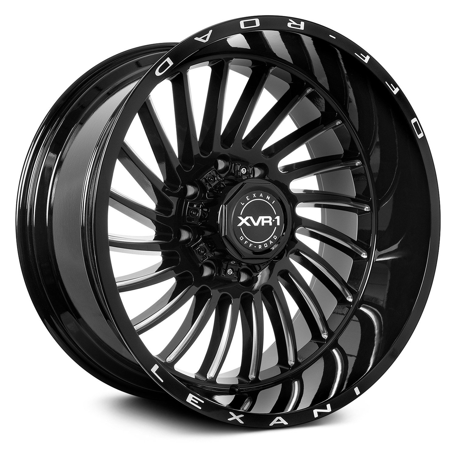 LEXANI OFF-ROAD® UNO Wheels - Black with CNC Machined Grooves Rims