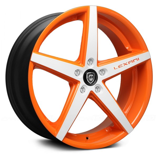 LEXANI® R-FOUR Wheels - Black with CNC Machined Grooves Rims