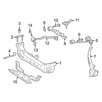 Lexus OE - Front Suspension - Suspension Components