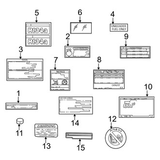 Lexus OE - Information Labels - Labels