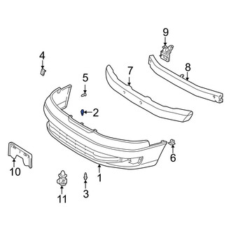 Lexus OE - Front Upper Bumper Cover Retainer